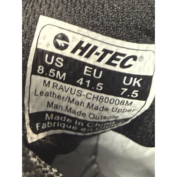 Hi-Tec Men\'s Ravus Mid Waterproof Lightweight Suede Leather Hiking Size 8.5